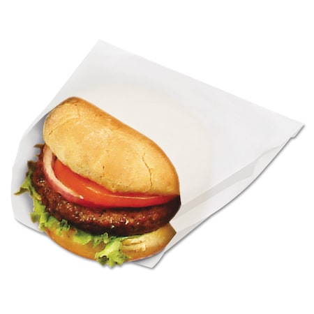 Bagcraft Waxed Single-Serve Bags, 6 in. x 7 in., Translucent, 6000PK BGC 300404